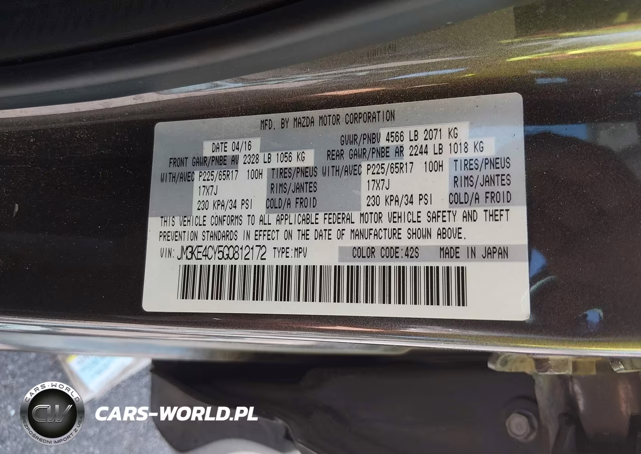 2016 Mazda Cx-5 Touring VIN:JM3KE4CY5G0812172 - 9