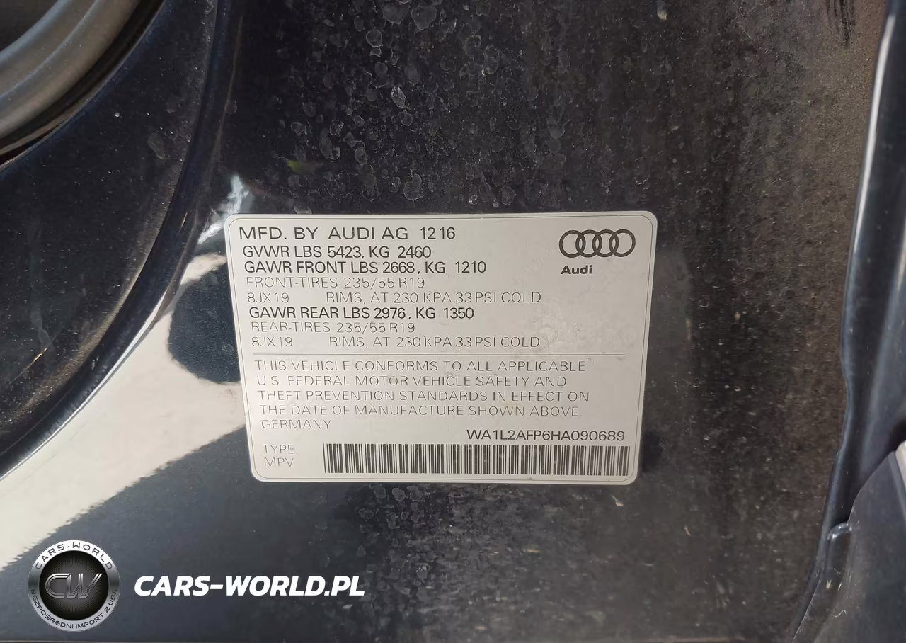 2017 Audi Q5 2.0T Premium VIN:WA1L2AFP6HA090689 - 9