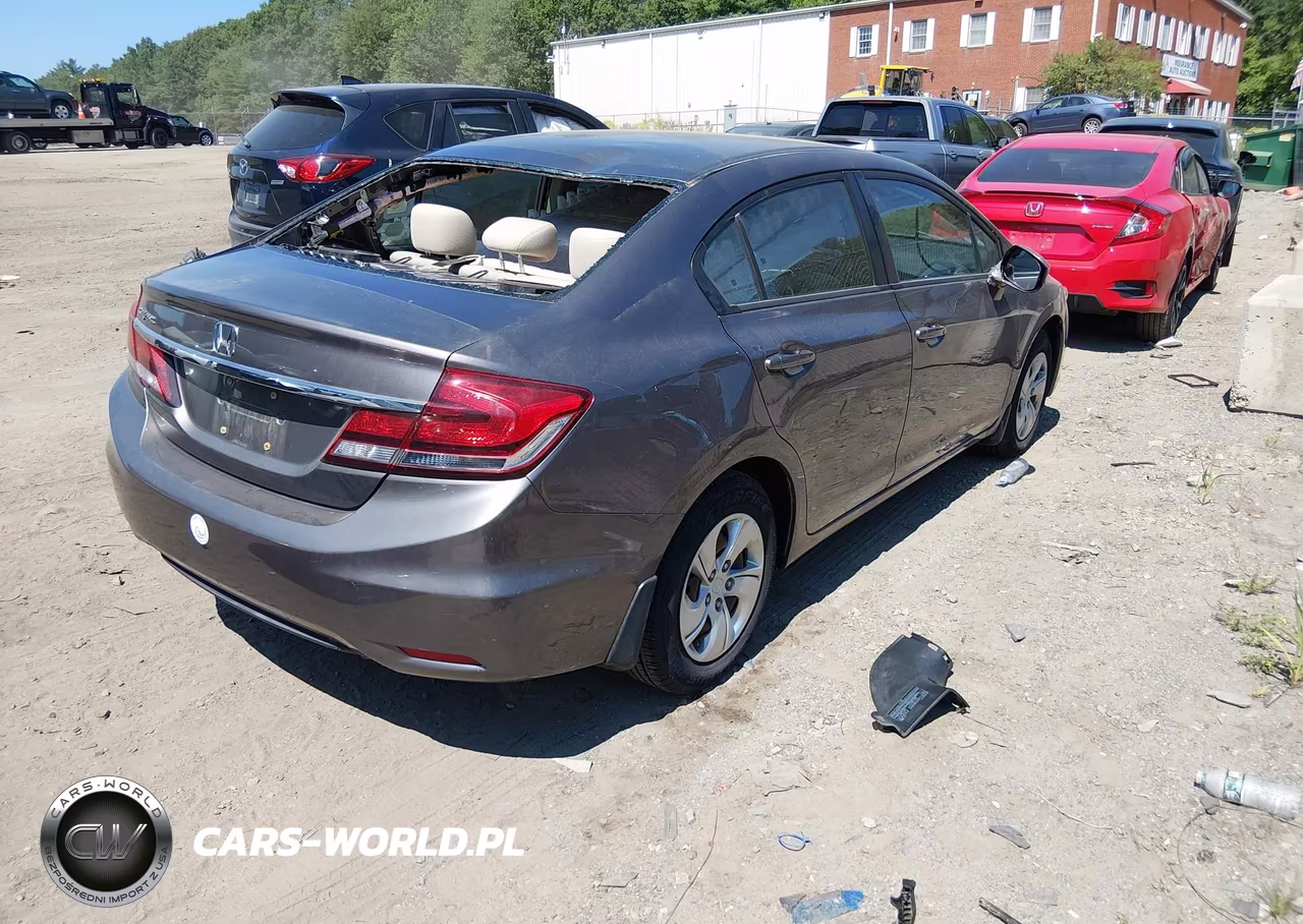 2013 Honda Civic Lx VIN:19XFB2F57DE228657 - 4