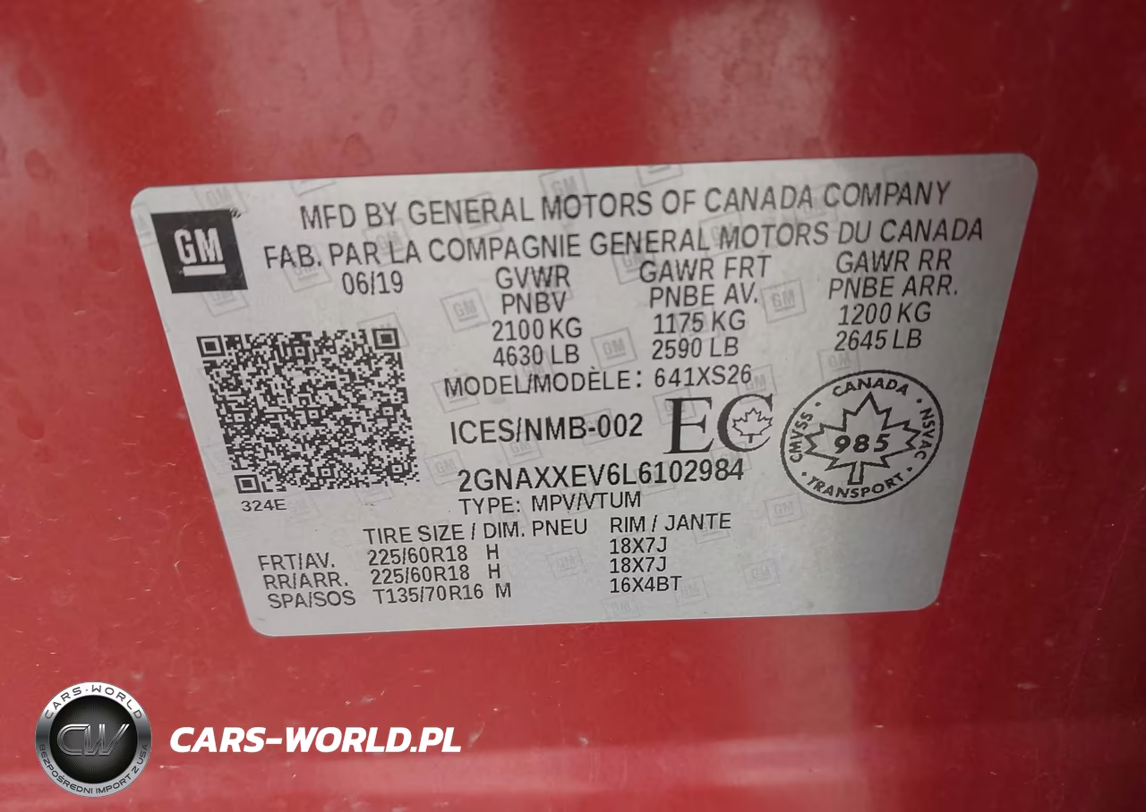 2020 Chevrolet Equinox Premier VIN:2GNAXXEV6L6102984 - 9