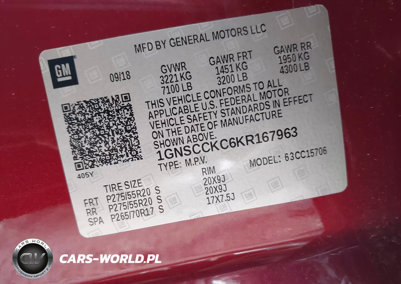 2019 Chevrolet Tahoe Premier VIN:1GNSCCKC6KR167963 - 9