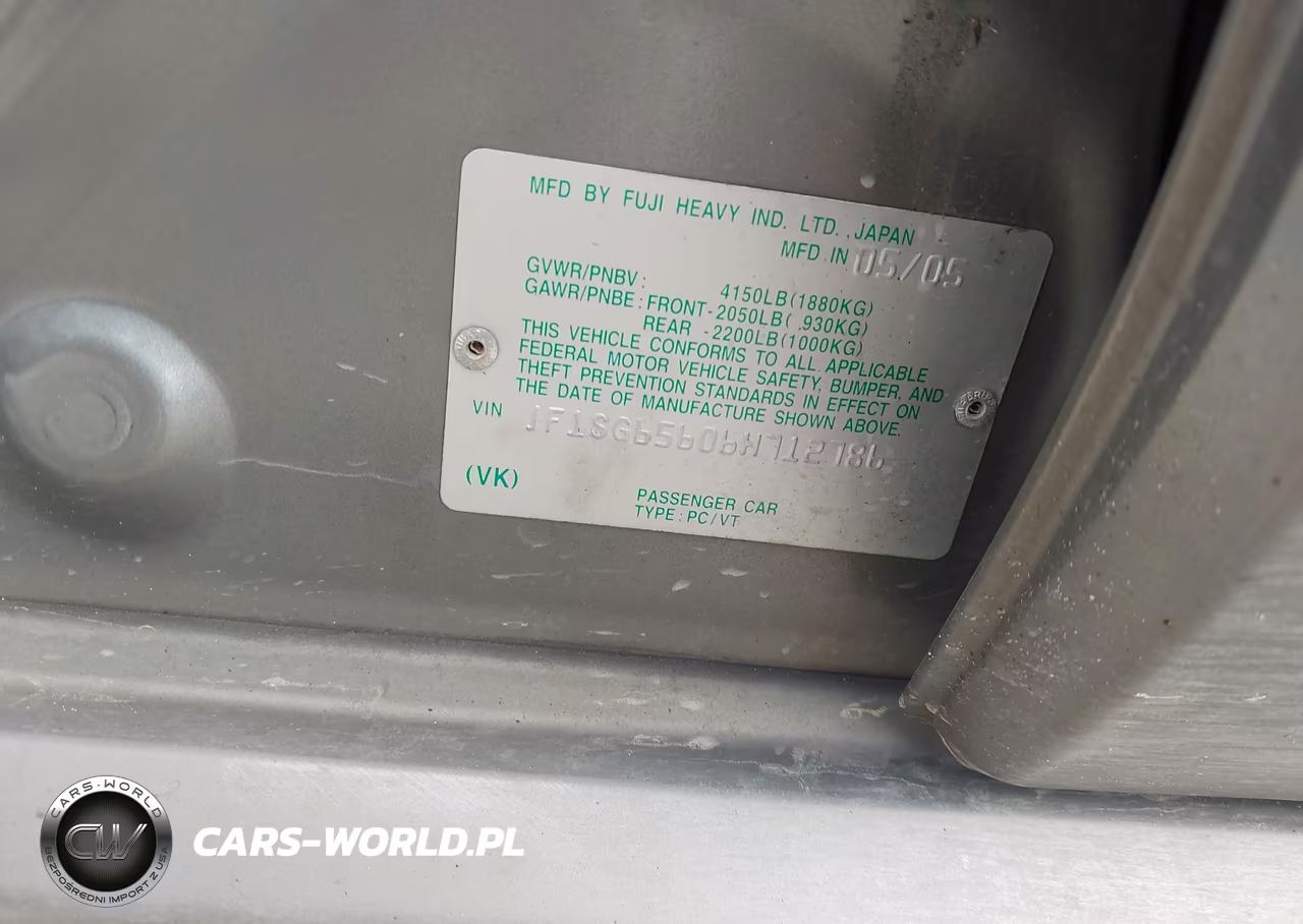 2006 Subaru Forester 2.5X VIN:JF1SG65606H712786 - 9