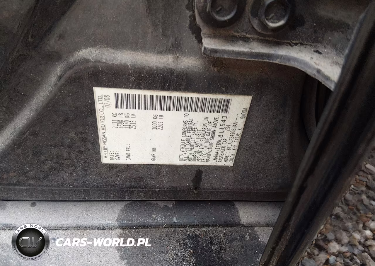2009 Nissan Maxima 3.5 Sv VIN:1N4AA51E89C811541 - 9