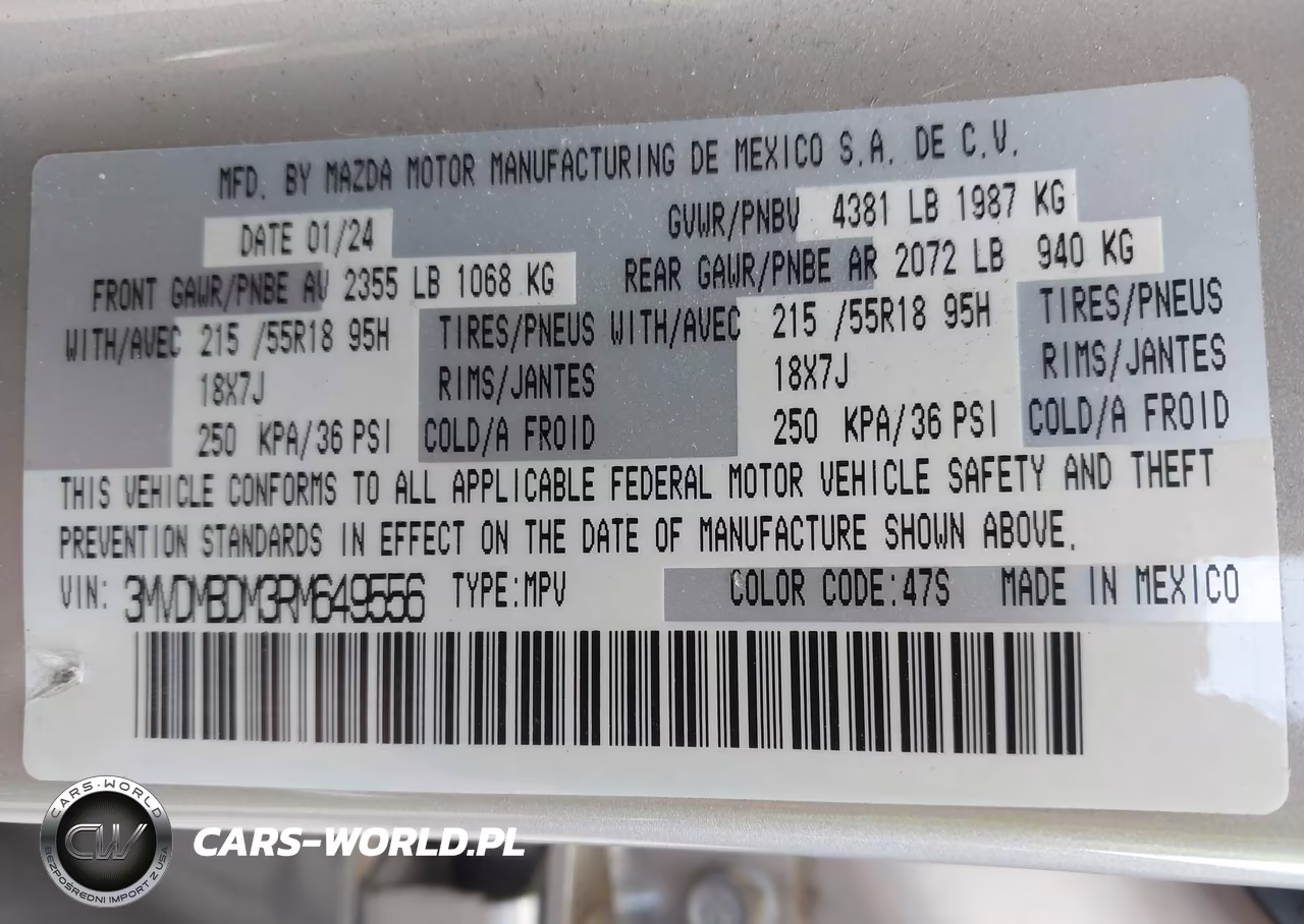 2024 Mazda Cx-30 2.5 S Premium Package VIN:3MVDMBDM3RM649556 - 9