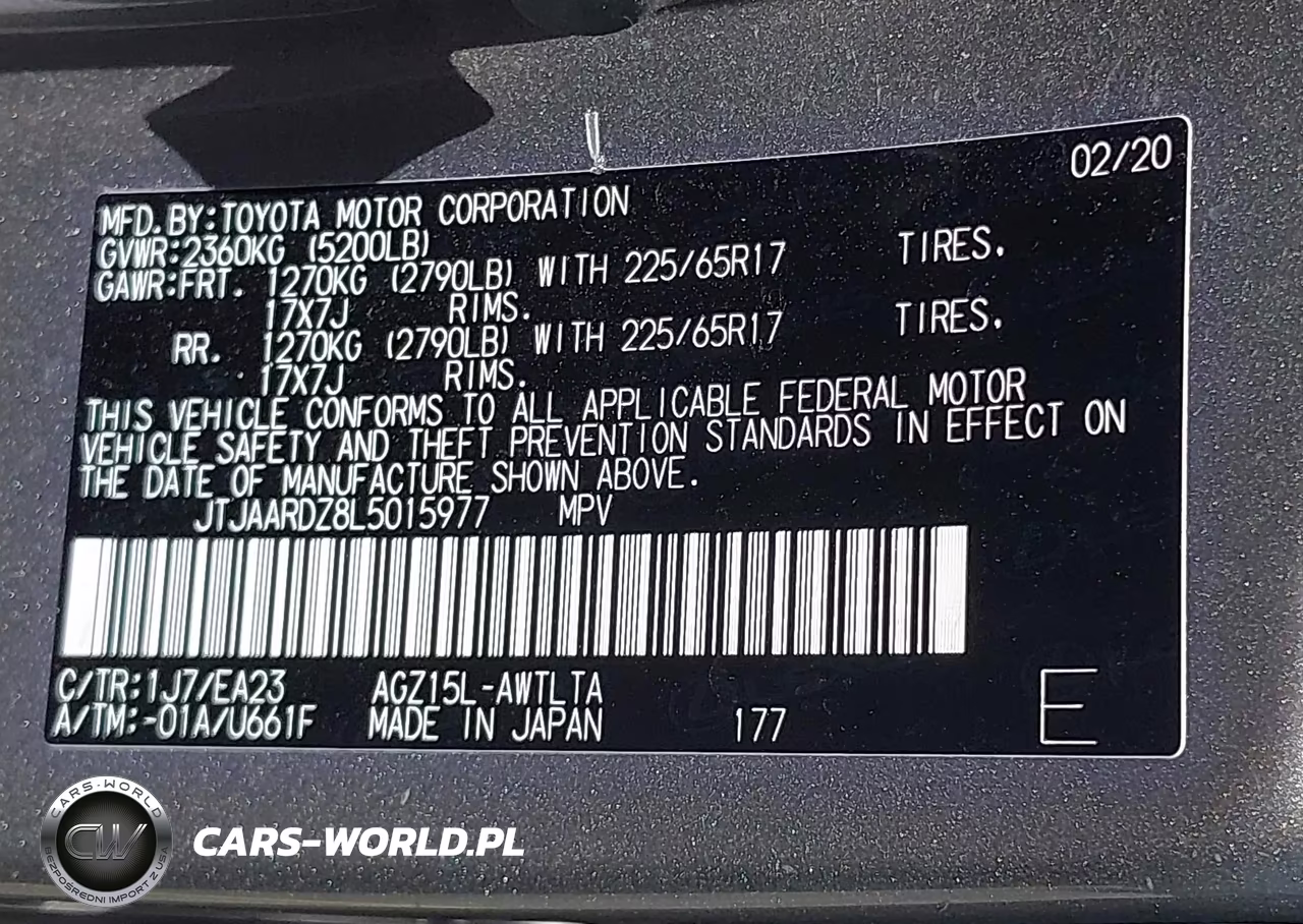 2020 Lexus Nx 300 Base VIN:JTJAARDZ8L5015977 - 9