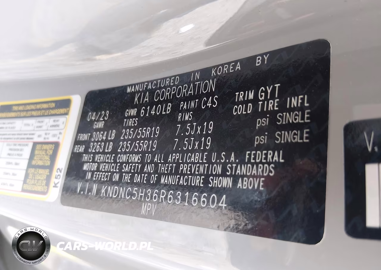 2024 Kia Carnival Mpv Ex VIN:KNDNC5H36R6316604 - 9