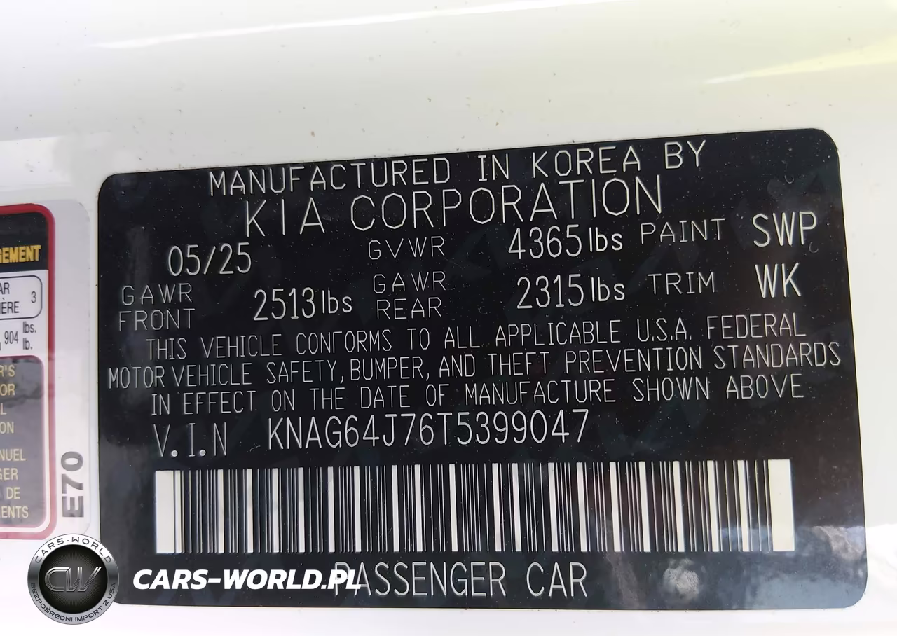 2026 Kia K5 Gt-Line Fwd VIN:KNAG64J76T5399047 - 9