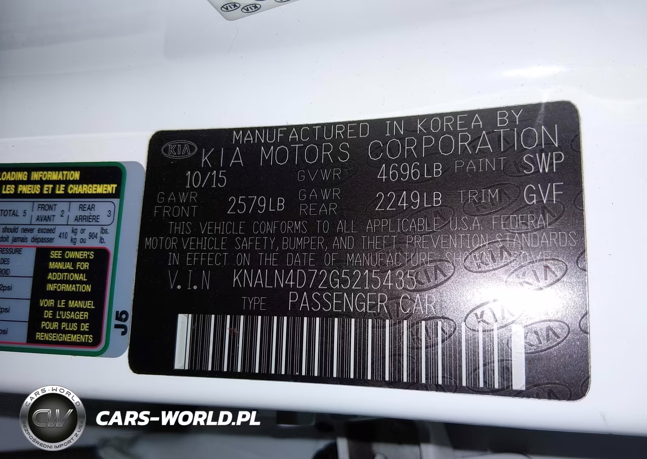 2016 Kia Cadenza VIN:KNALN4D72G5215435 - 9
