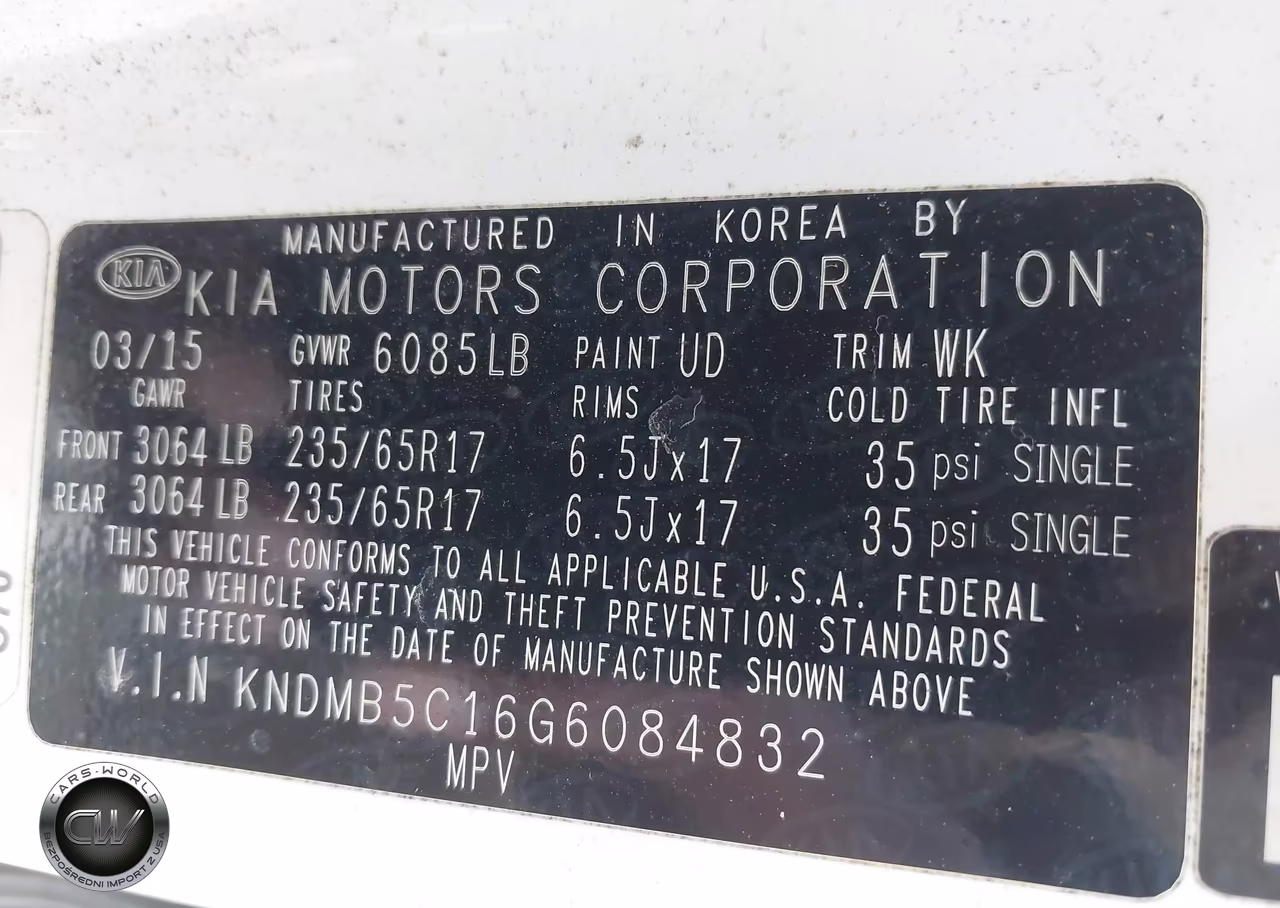 2016 Kia Sedona Lx VIN:KNDMB5C16G6084832 - 9