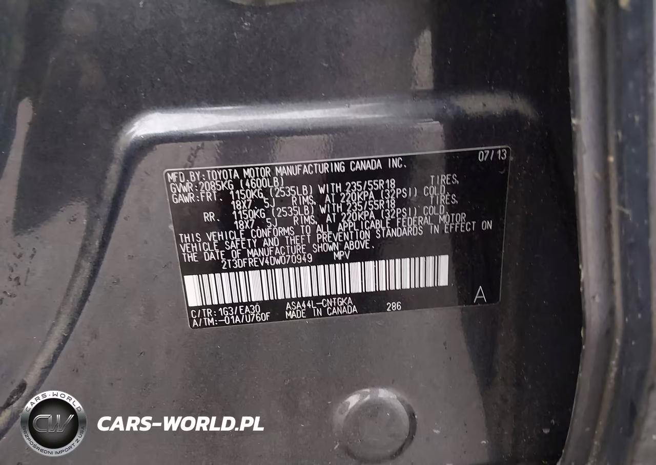 2013 Toyota Rav4 Limited VIN:2T3DFREV4DW070949 - 9
