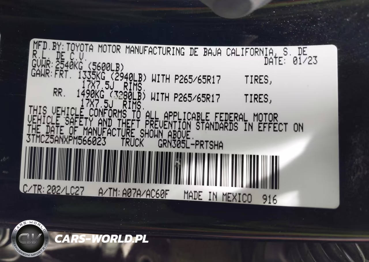 2023 Toyota Tacoma Double Cab VIN:3TMCZ5ANXPM566023 - 9