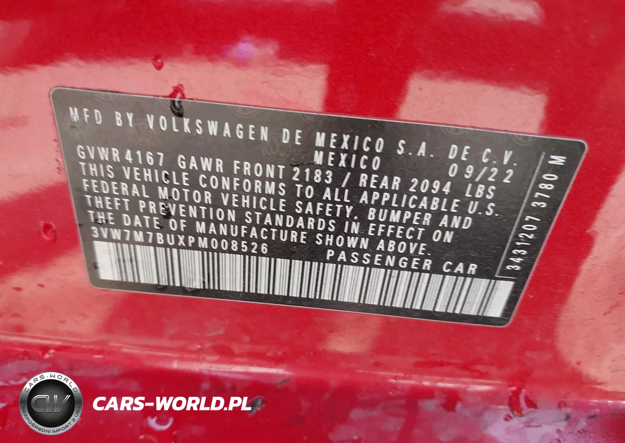 2023 Volkswagen Jetta 1.5T Se VIN:3VW7M7BUXPM008526 - 9