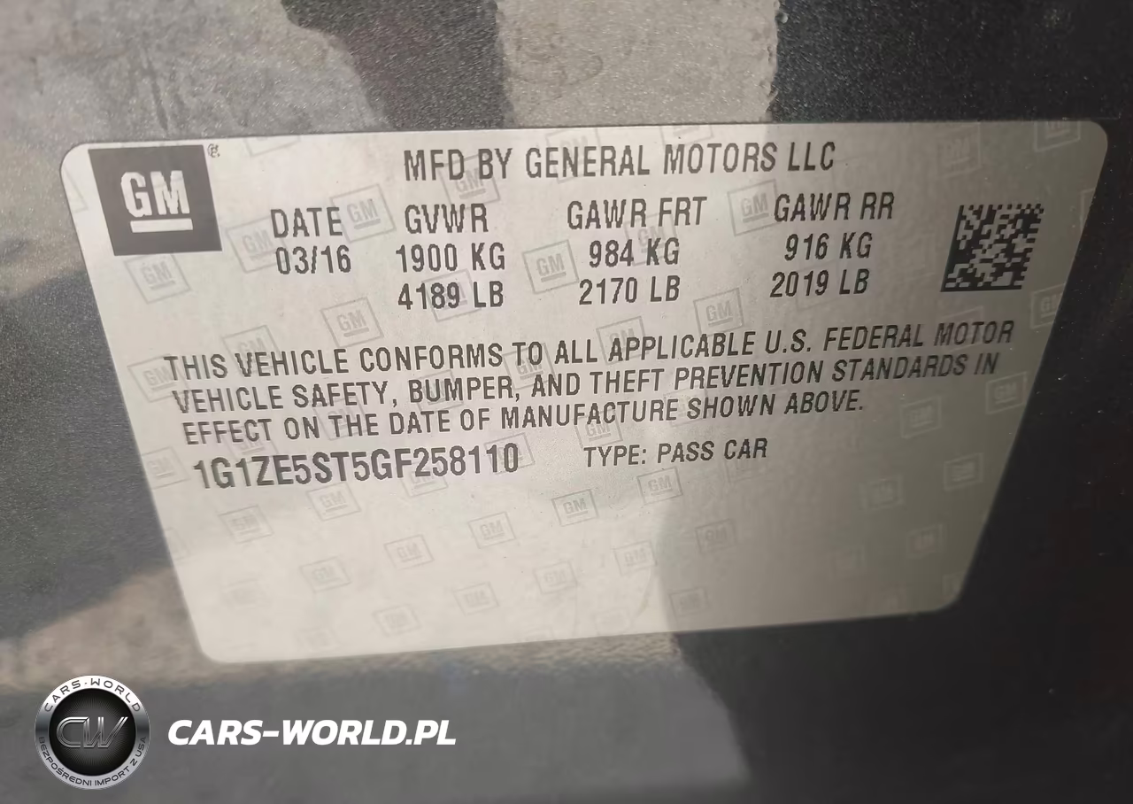 2016 Chevrolet Malibu 1Lt VIN:1G1ZE5ST5GF258110 - 9
