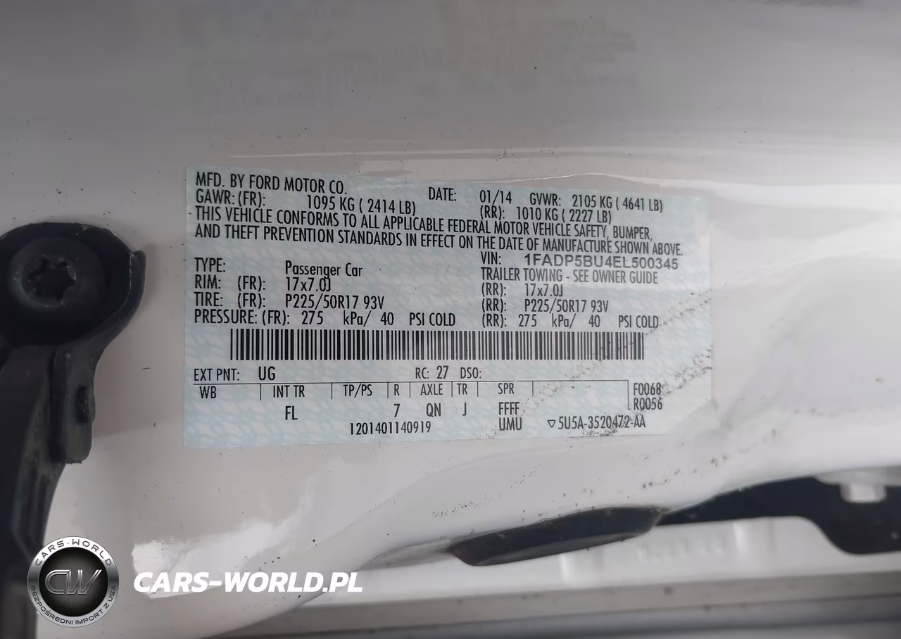 2014 Ford C-Max Hybrid Sel VIN:1FADP5BU4EL500345 - 9