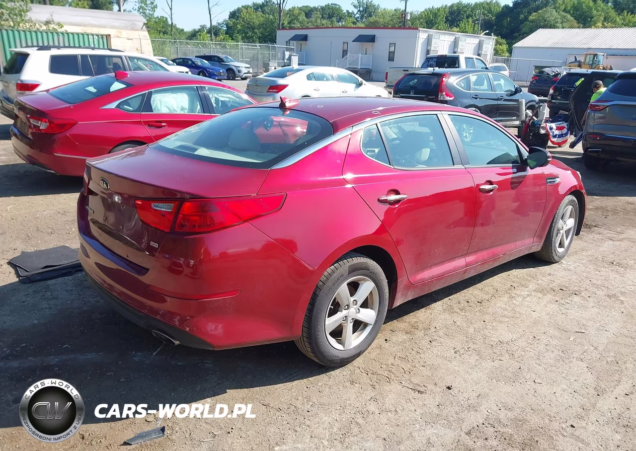 2015 Kia Optima Lx VIN:5XXGM4A76FG368843 - 4