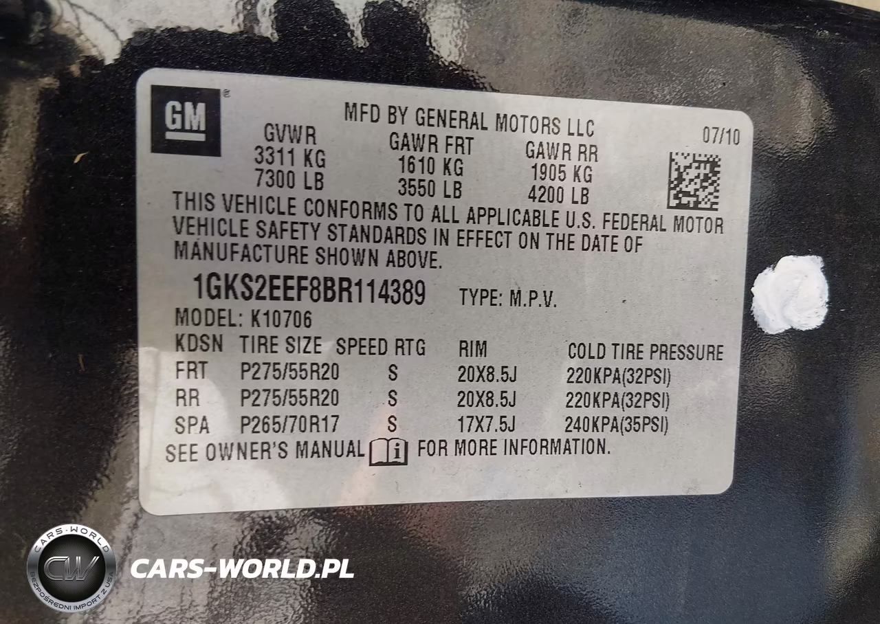 2011 GMC Yukon Denali VIN:1GKS2EEF8BR114389 - 9