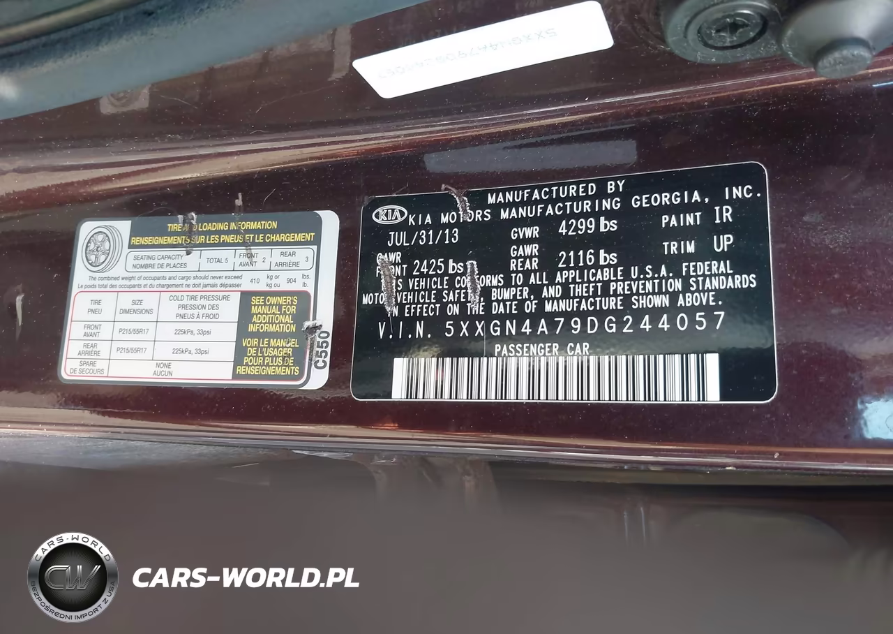 2013 Kia Optima Ex VIN:5XXGN4A79DG244057 - 9