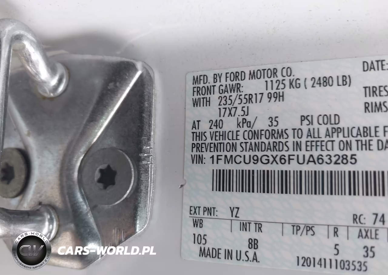 2015 Ford Escape Se VIN:1FMCU9GX6FUA63285 - 9