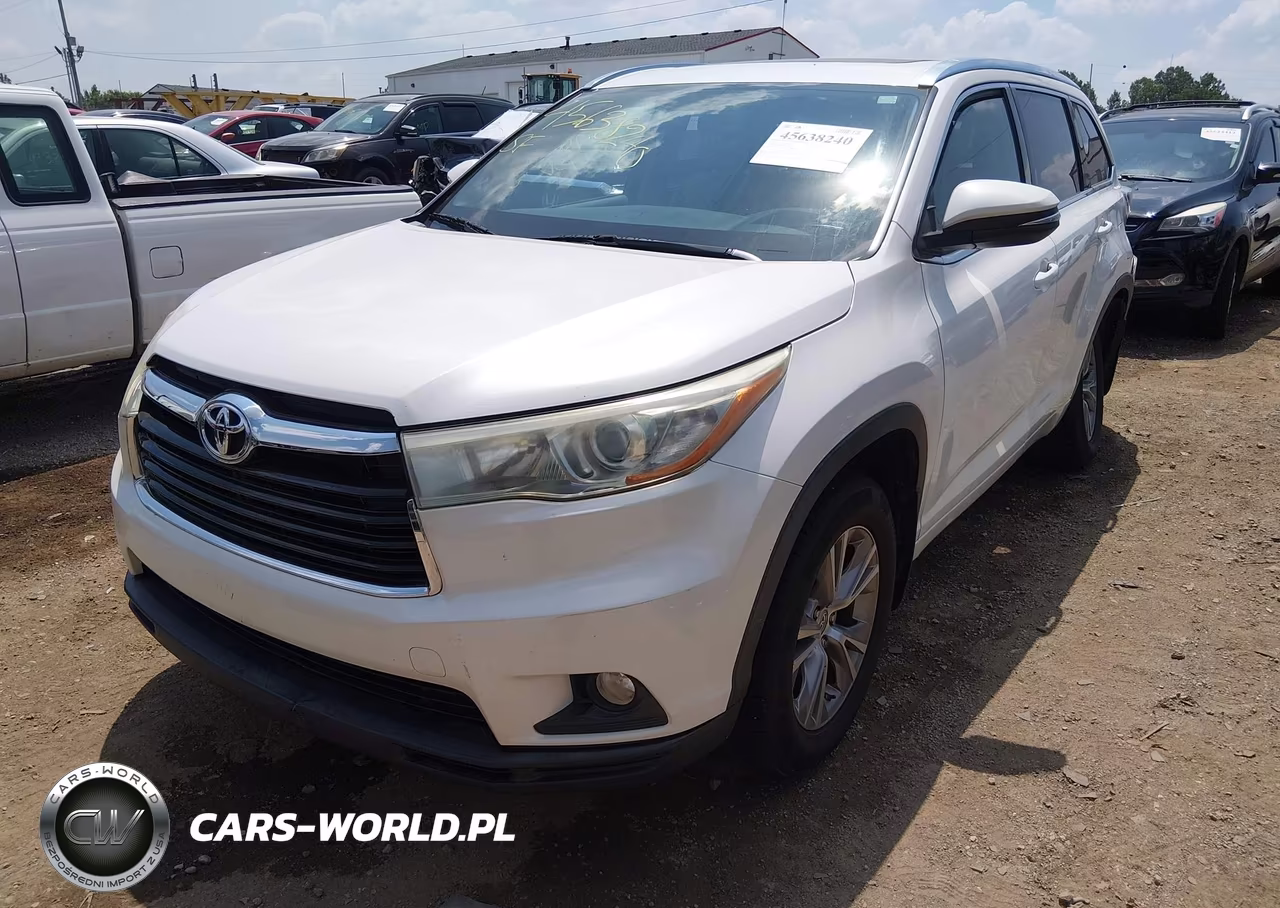 2015 Toyota Highlander Xle V6 VIN:5TDJKRFH0FS076663 - 2