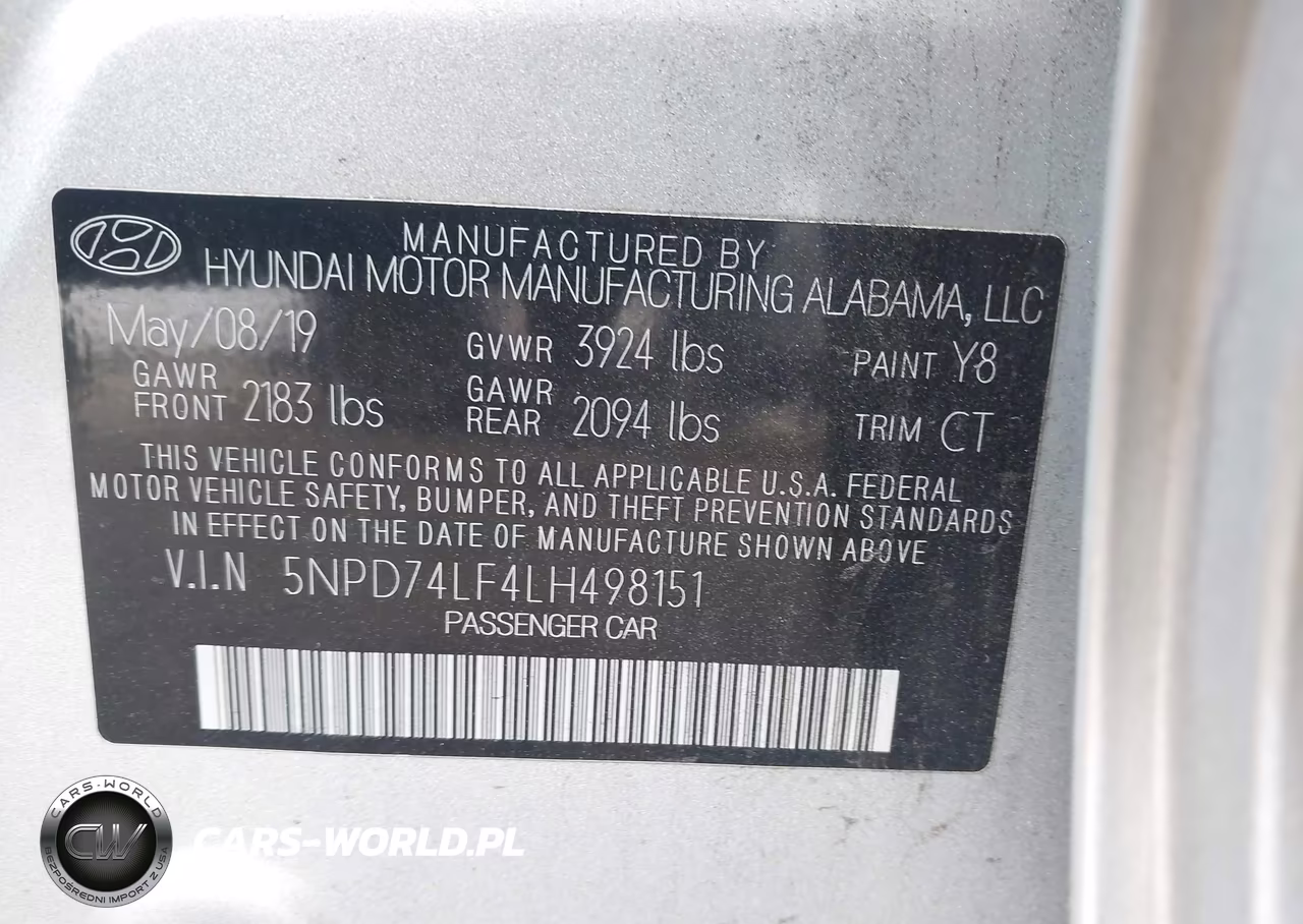 2020 Hyundai Elantra Se VIN:5NPD74LF4LH498151 - 9
