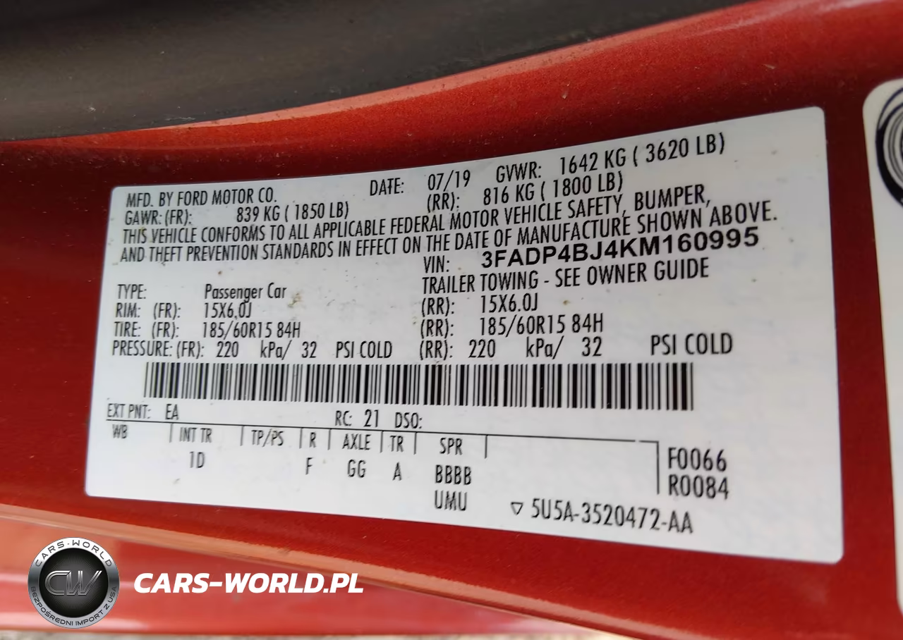 2019 Ford Fiesta Se VIN:3FADP4BJ4KM160995 - 9