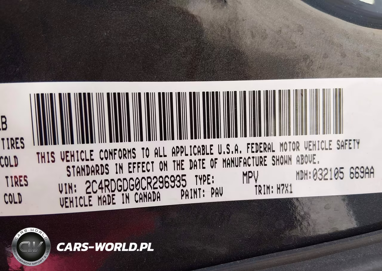 2012 Dodge Grand Caravan Crew VIN:2C4RDGDG0CR296935 - 9
