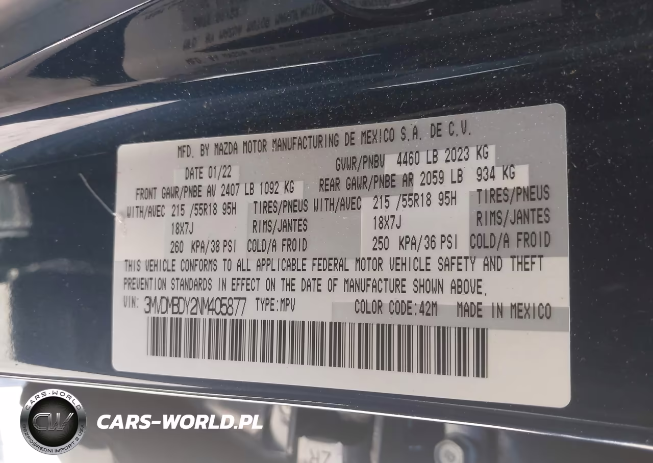 2022 Mazda Cx-30 2.5 Turbo Premium VIN:3MVDMBDY2NM405877 - 9