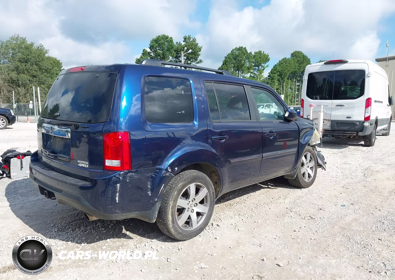 2013 Honda Pilot Touring VIN:5FNYF4H99DB063424 - 4