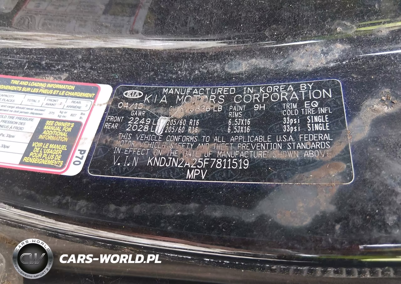 2015 Kia Soul VIN:KNDJN2A25F7811519 - 9