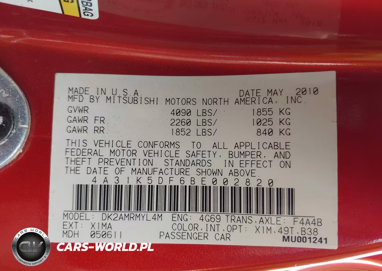 2011 Mitsubishi Eclipse Gs-Gs Sport VIN:4A31K5DF6BE002820 - 9
