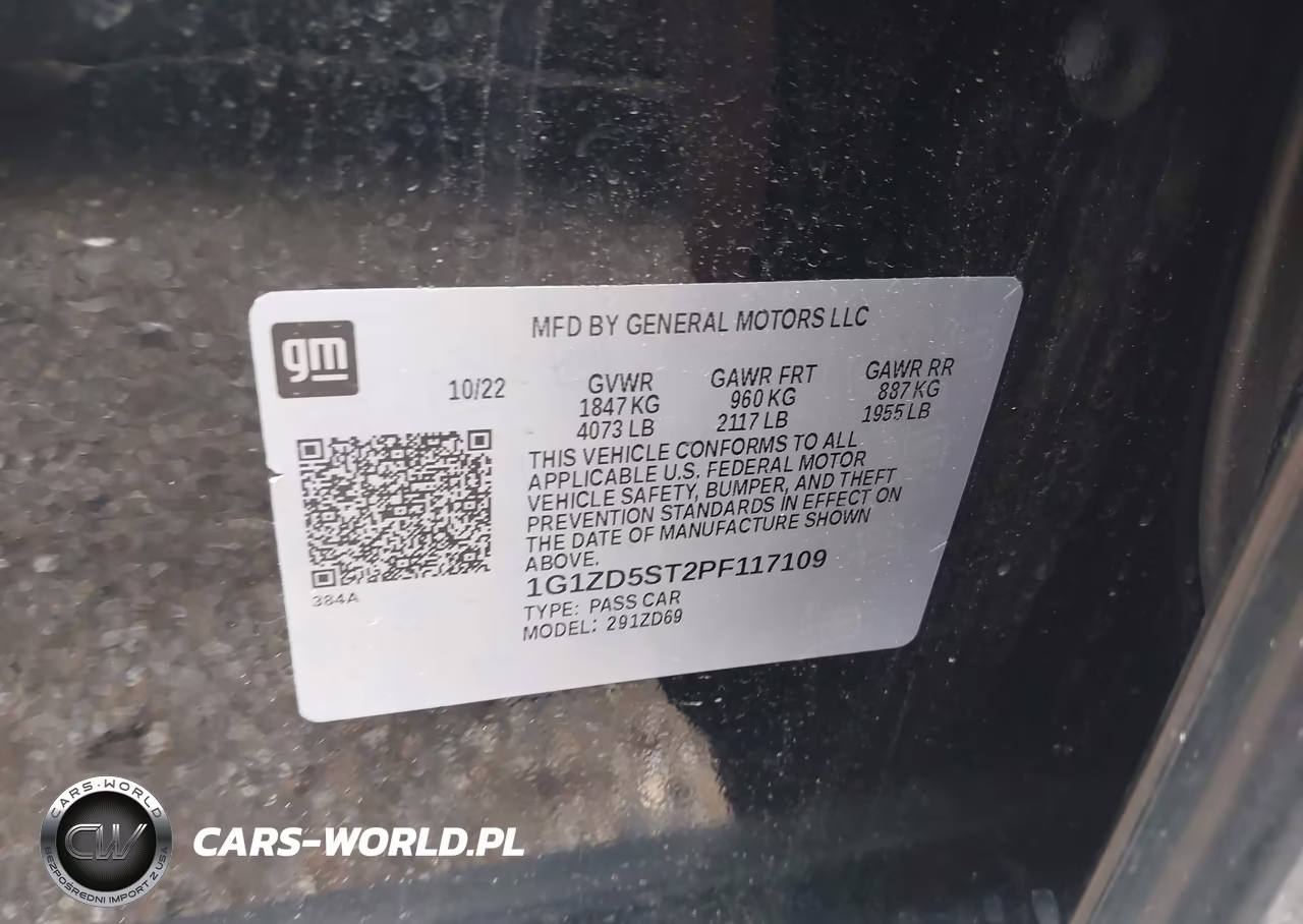 2023 Chevrolet Malibu Fwd 1Lt VIN:1G1ZD5ST2PF117109 - 9