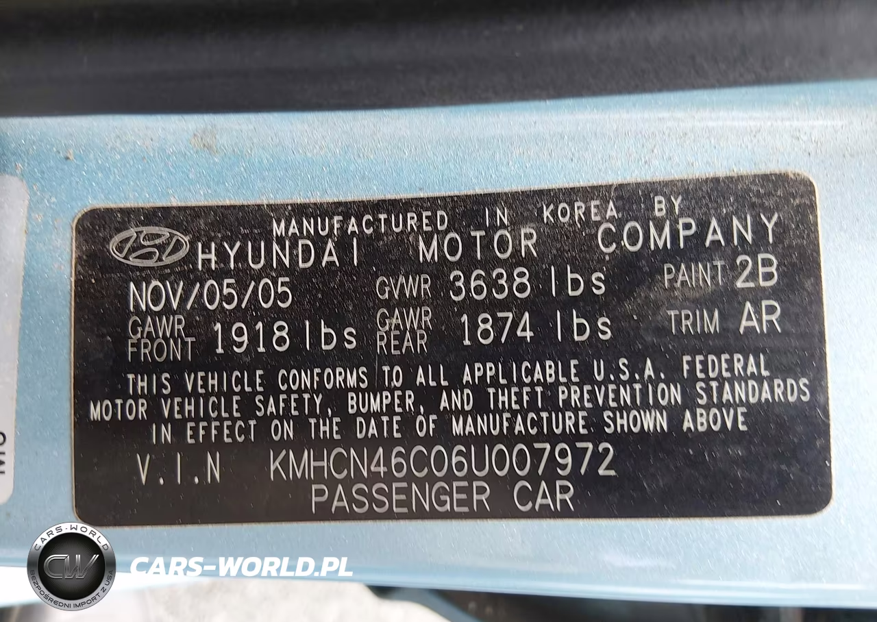2006 Hyundai Accent Gls VIN:KMHCN46C06U007972 - 9