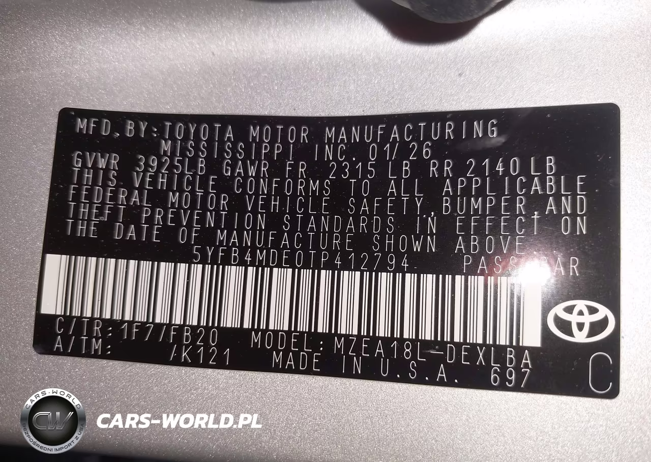 2026 Toyota Corolla Le VIN:5YFB4MDE0TP412794 - 9