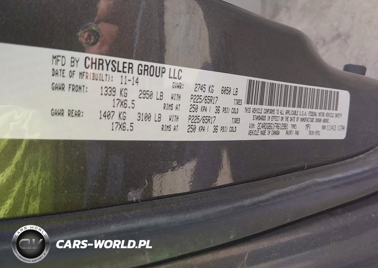2015 Dodge Grand Caravan Se VIN:2C4RDGBG1FR612981 - 9