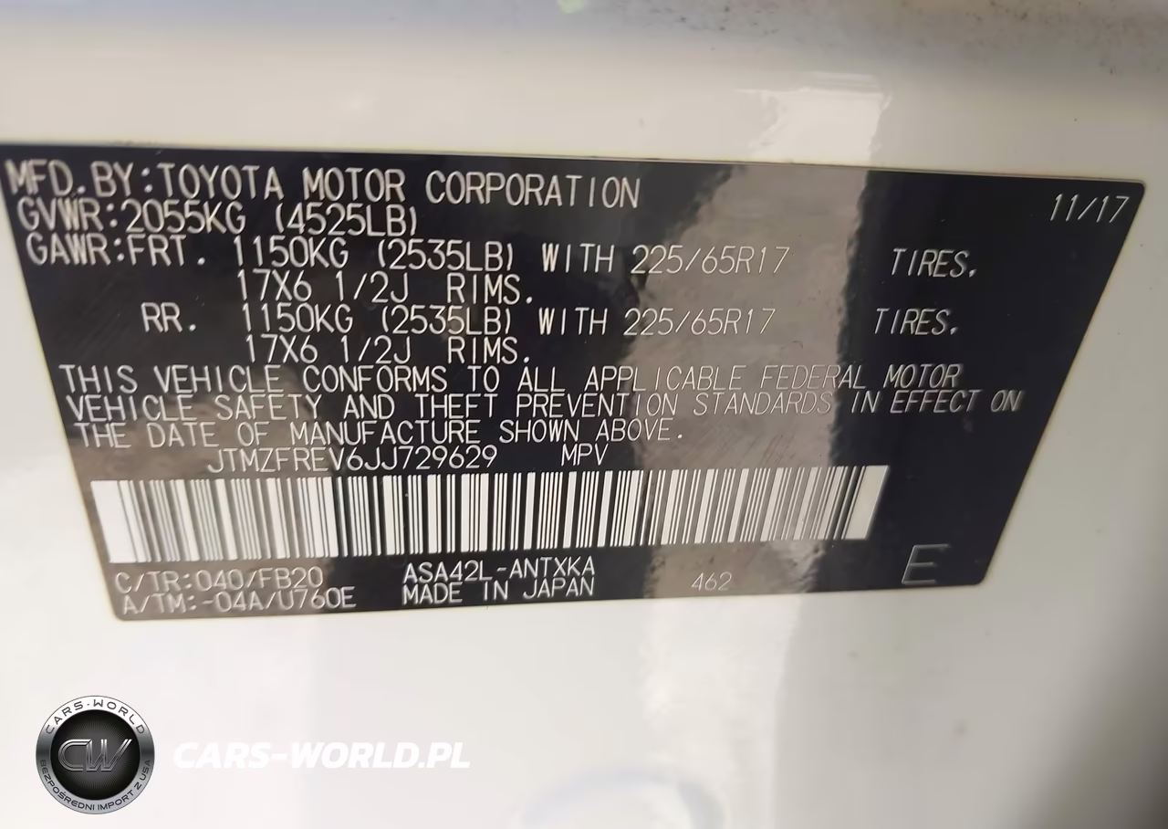 2018 Toyota Rav4 Le VIN:JTMZFREV6JJ729629 - 9