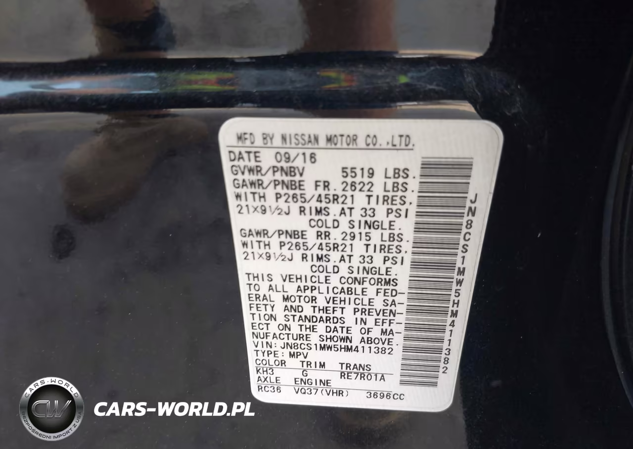 2017 Infiniti Qx70 VIN:JN8CS1MW5HM411382 - 9