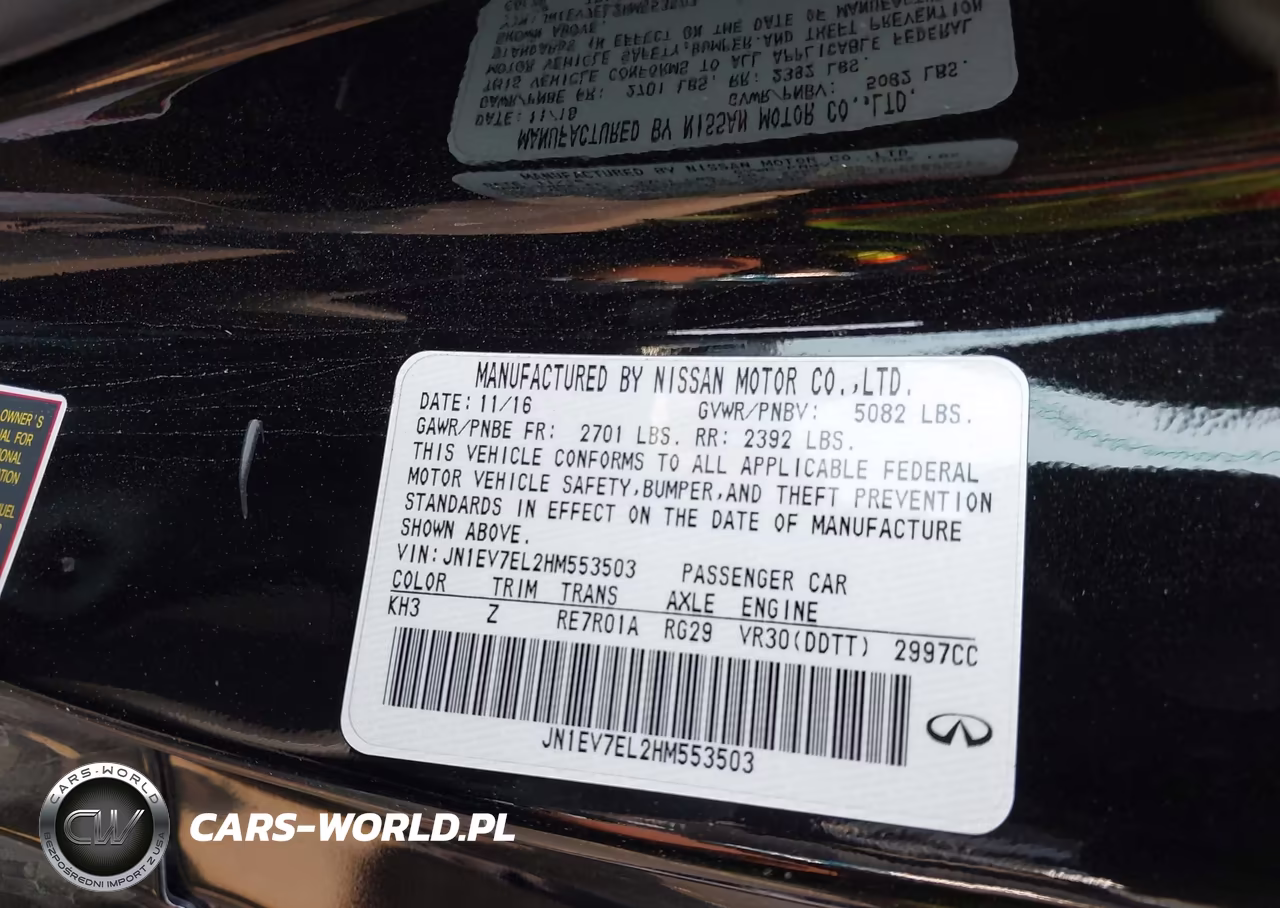 2017 Infiniti Q60 3.0T Sport VIN:JN1EV7EL2HM553503 - 9