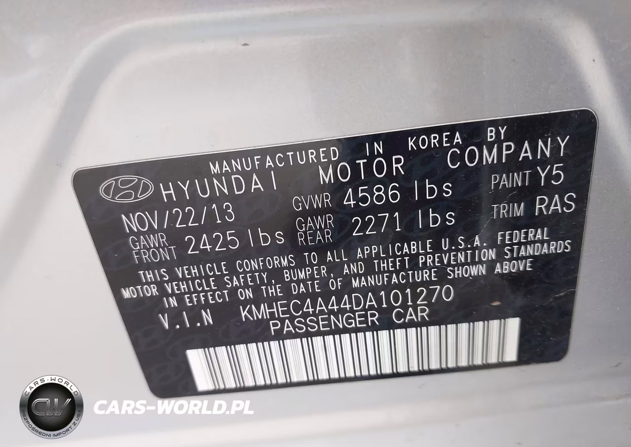 2013 Hyundai Sonata Hybrid Limited VIN:KMHEC4A44DA101270 - 9