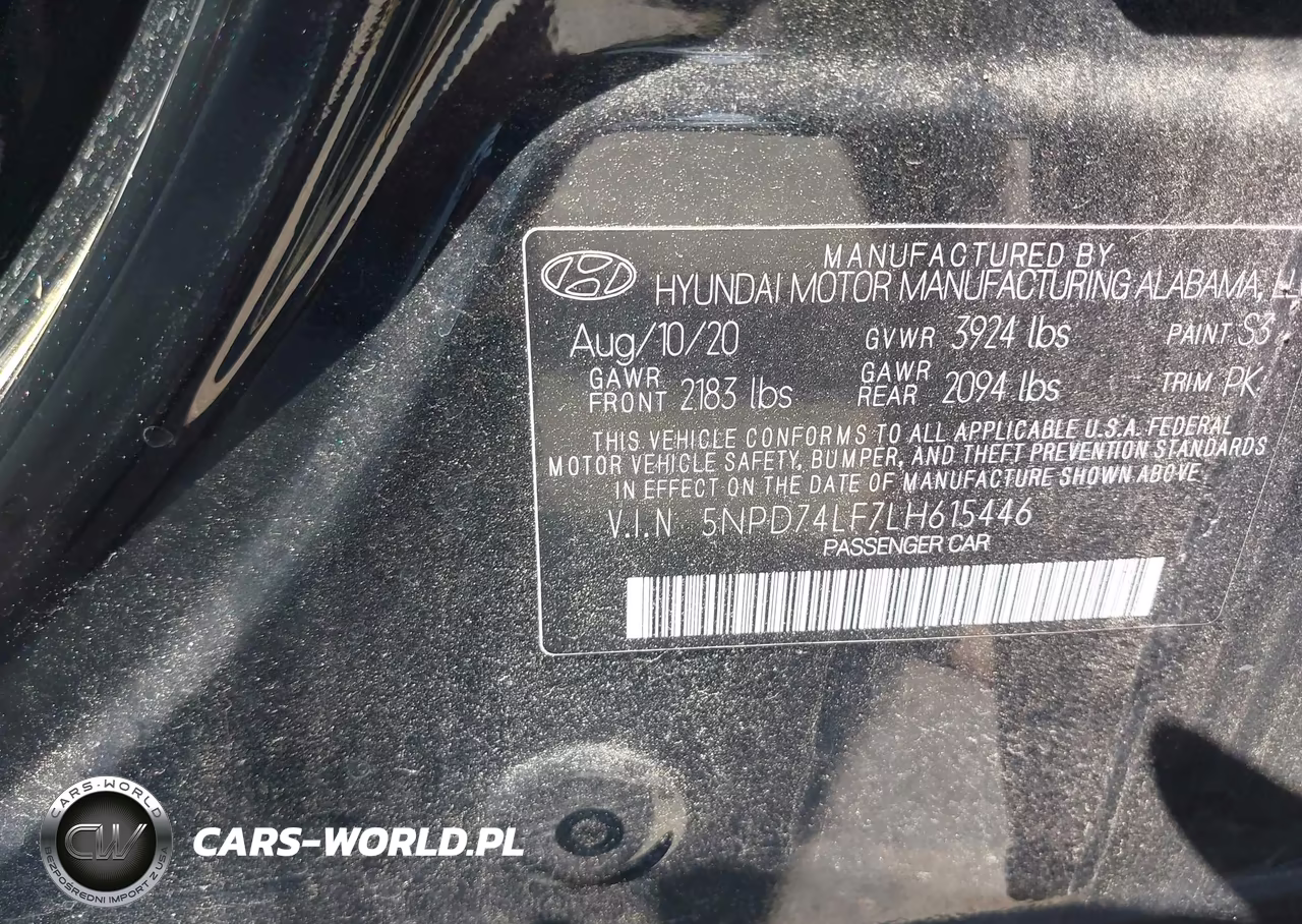 2020 Hyundai Elantra Se VIN:5NPD74LF7LH615446 - 9