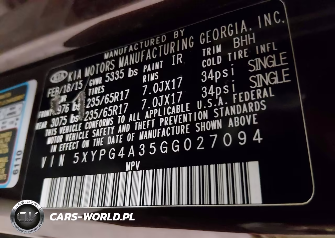 2016 Kia Sorento 2.4L Lx VIN:5XYPG4A35GG027094 - 9