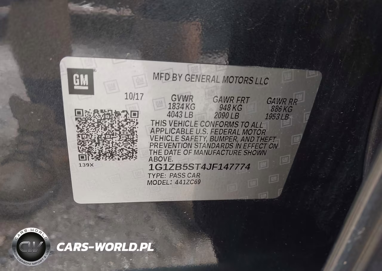 2018 Chevrolet Malibu 1Ls VIN:1G1ZB5ST4JF147774 - 9