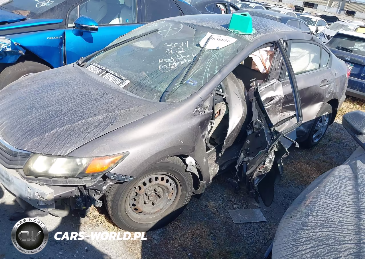 2012 Honda Civic Lx VIN:19XFB2F58CE355853 - 2