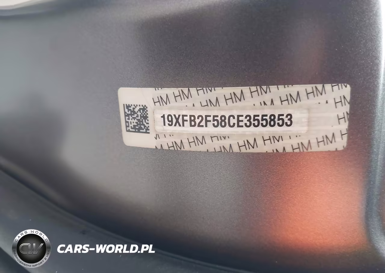 2012 Honda Civic Lx VIN:19XFB2F58CE355853 - 9