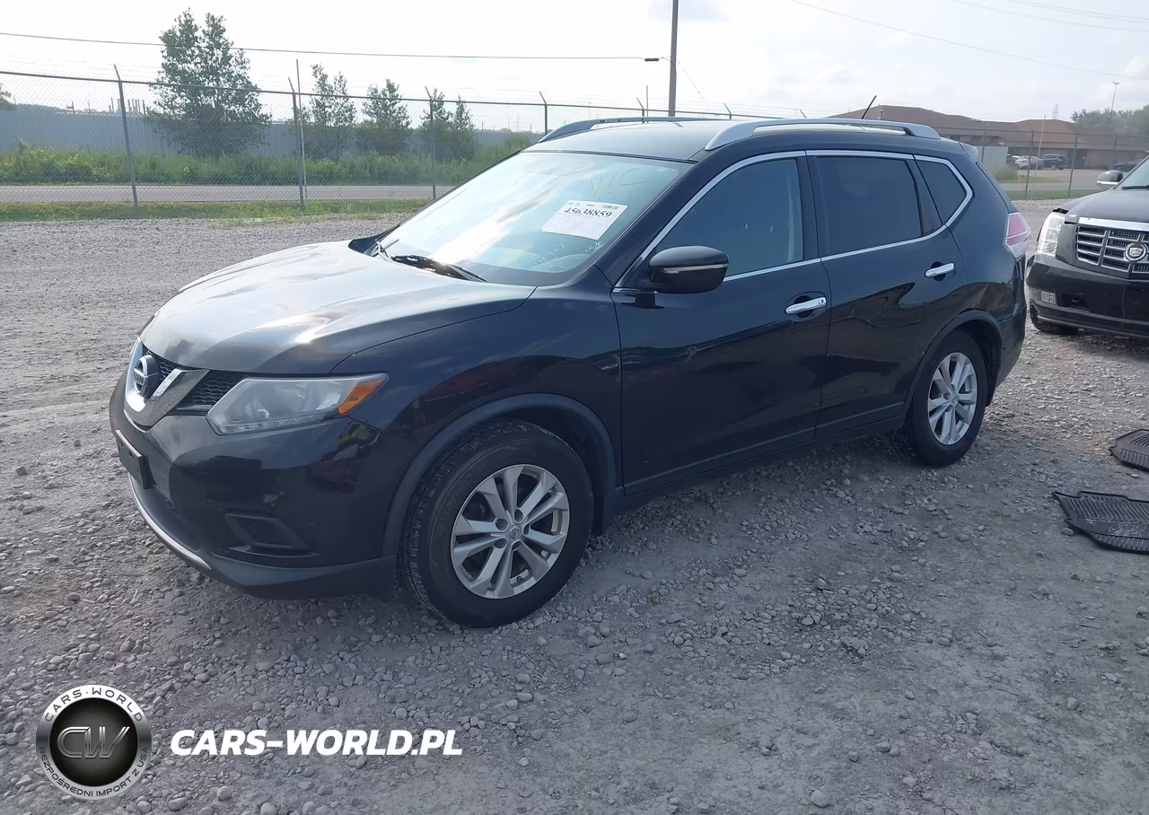 2015 Nissan Rogue Sv VIN:KNMAT2MVXFP539187 - 2