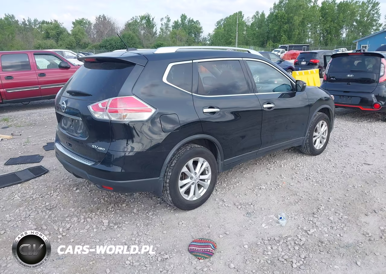 2015 Nissan Rogue Sv VIN:KNMAT2MVXFP539187 - 4
