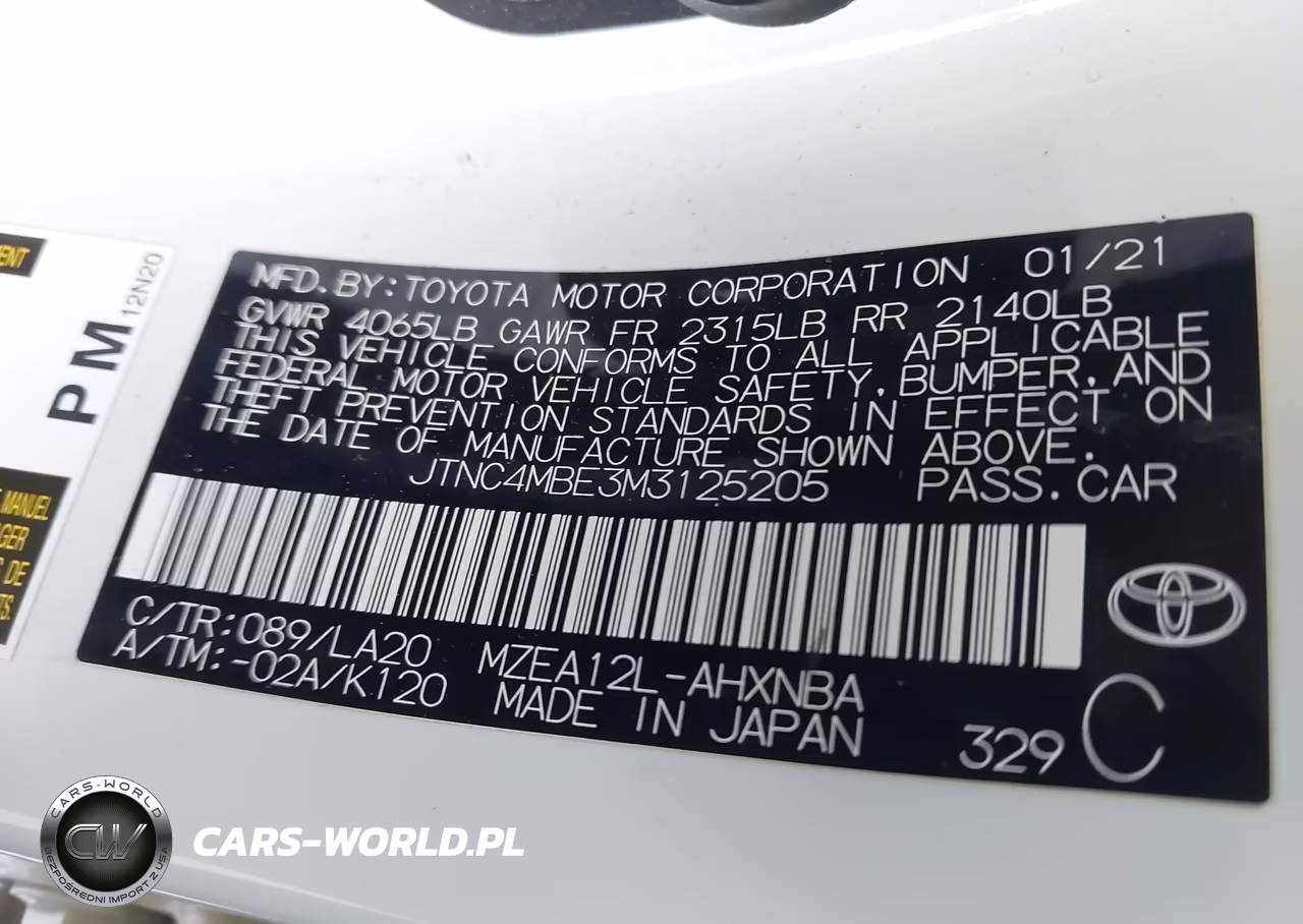 2021 Toyota Corolla Xse VIN:JTNC4MBE3M3125205 - 9
