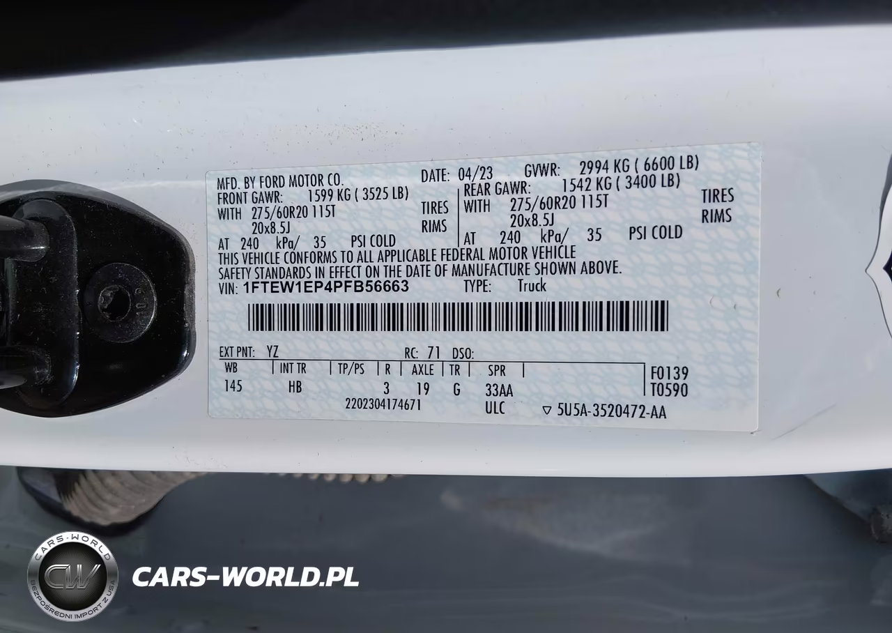 2023 Ford F-150 Lariat VIN:1FTEW1EP4PFB56663 - 9