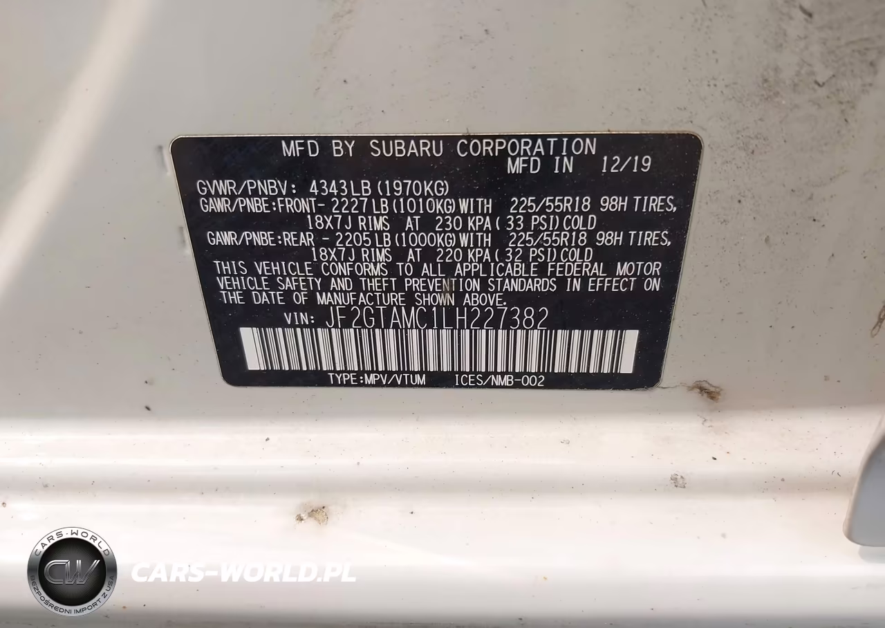2020 Subaru Crosstrek Limited VIN:JF2GTAMC1LH227382 - 9