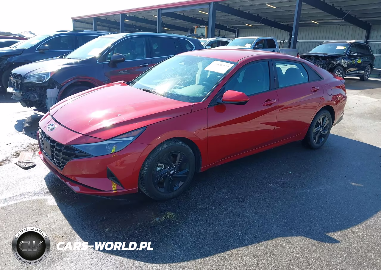 2022 Hyundai Elantra Hybrid Blue VIN:KMHLM4AJ6NU030888 - 2