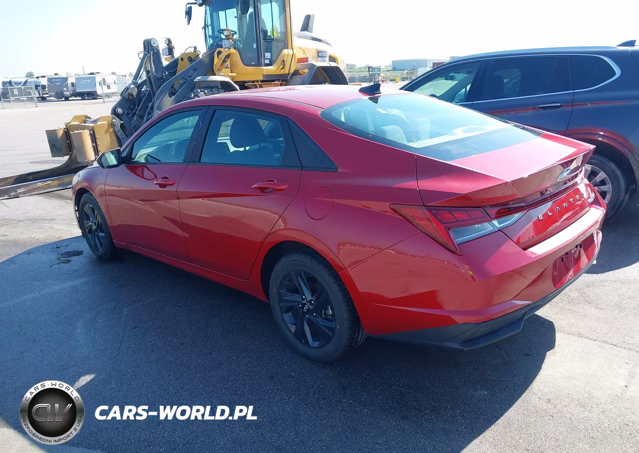 2022 Hyundai Elantra Hybrid Blue VIN:KMHLM4AJ6NU030888 - 3